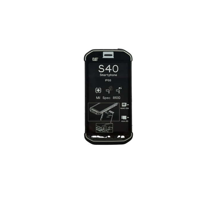 Oryginalny wyświetlacz LCD - CAT S40 - Czarny