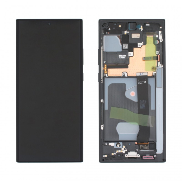 Oryginalny wyświetlacz LCD - Samsung Note 20 Ultra 5G SM-N986 / Note 20 Ultra SM-N985 - Black / Czarny