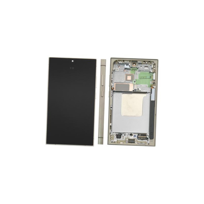 Oryginalny wyświetlacz LCD - Samsung S24 Ultra SM-S928B - Szary / Pomarańczowy / Fioletowy